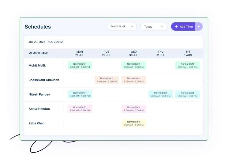 schedule calendar