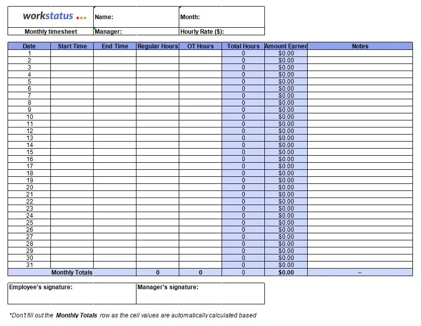 time tracker project