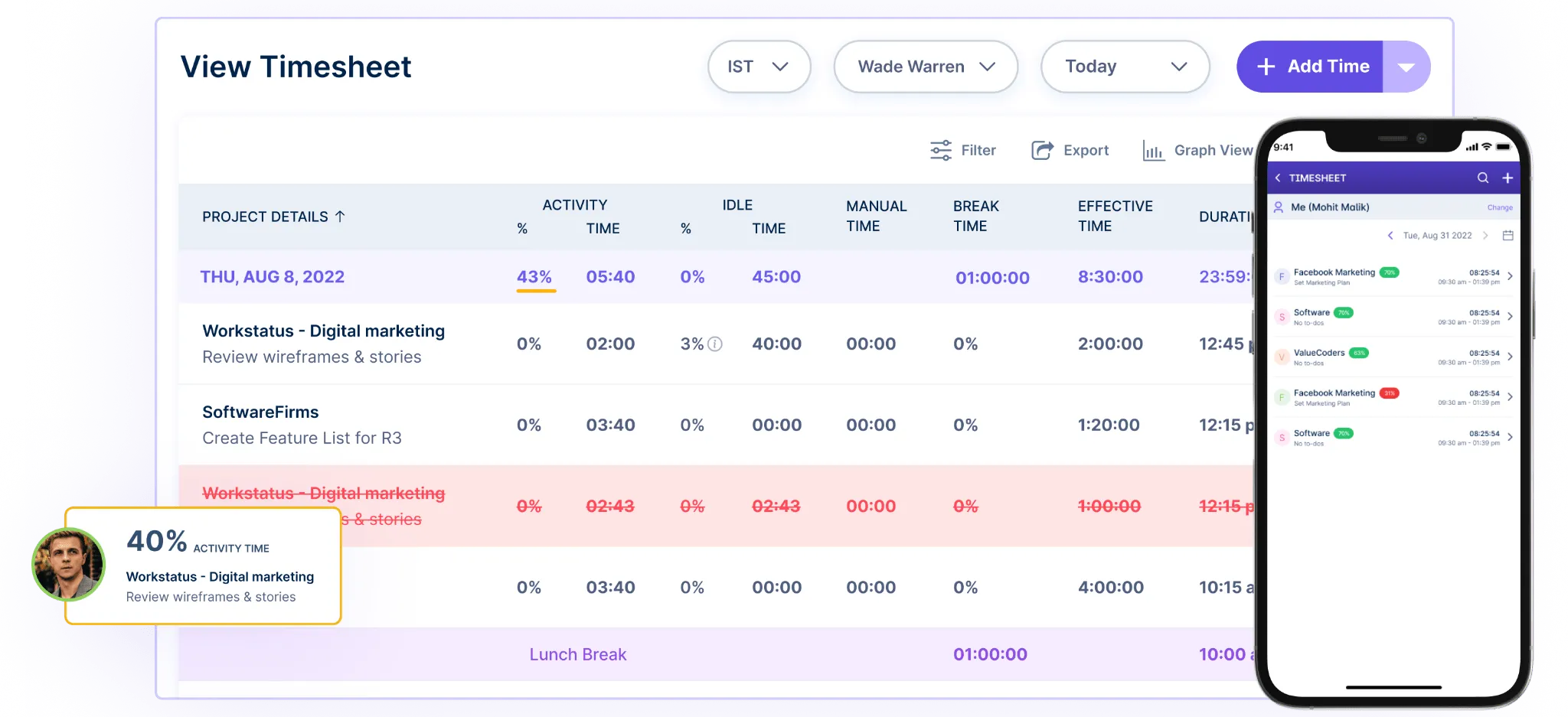 View Timesheets