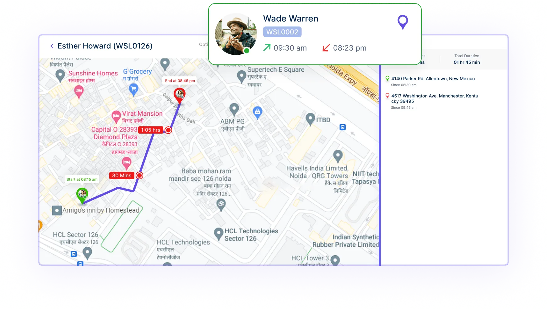 Live Location Tracking with Workstatus and TimeChamp