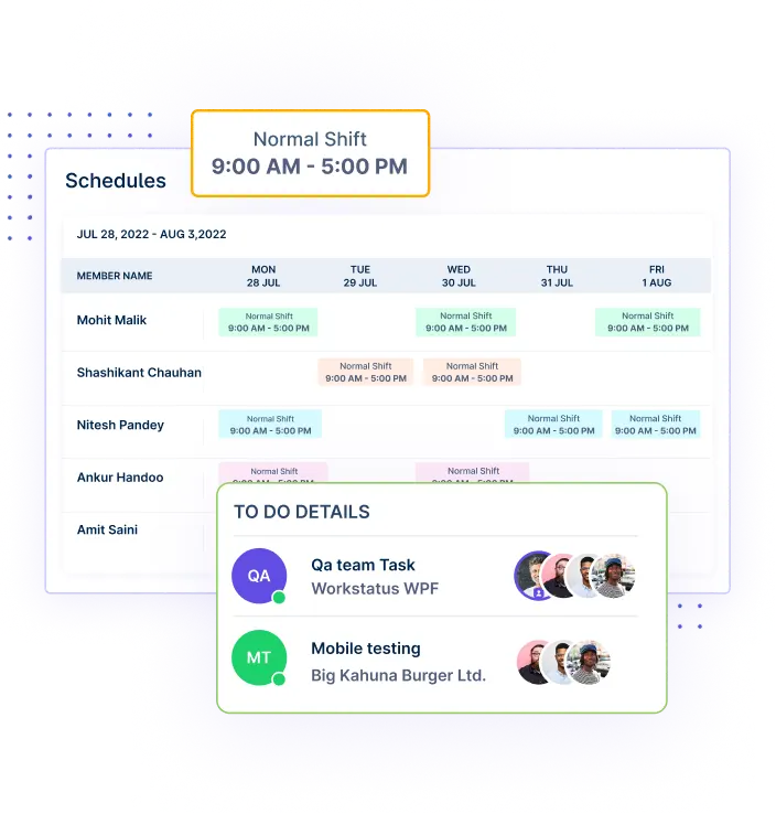 employee scheduling and shift planning