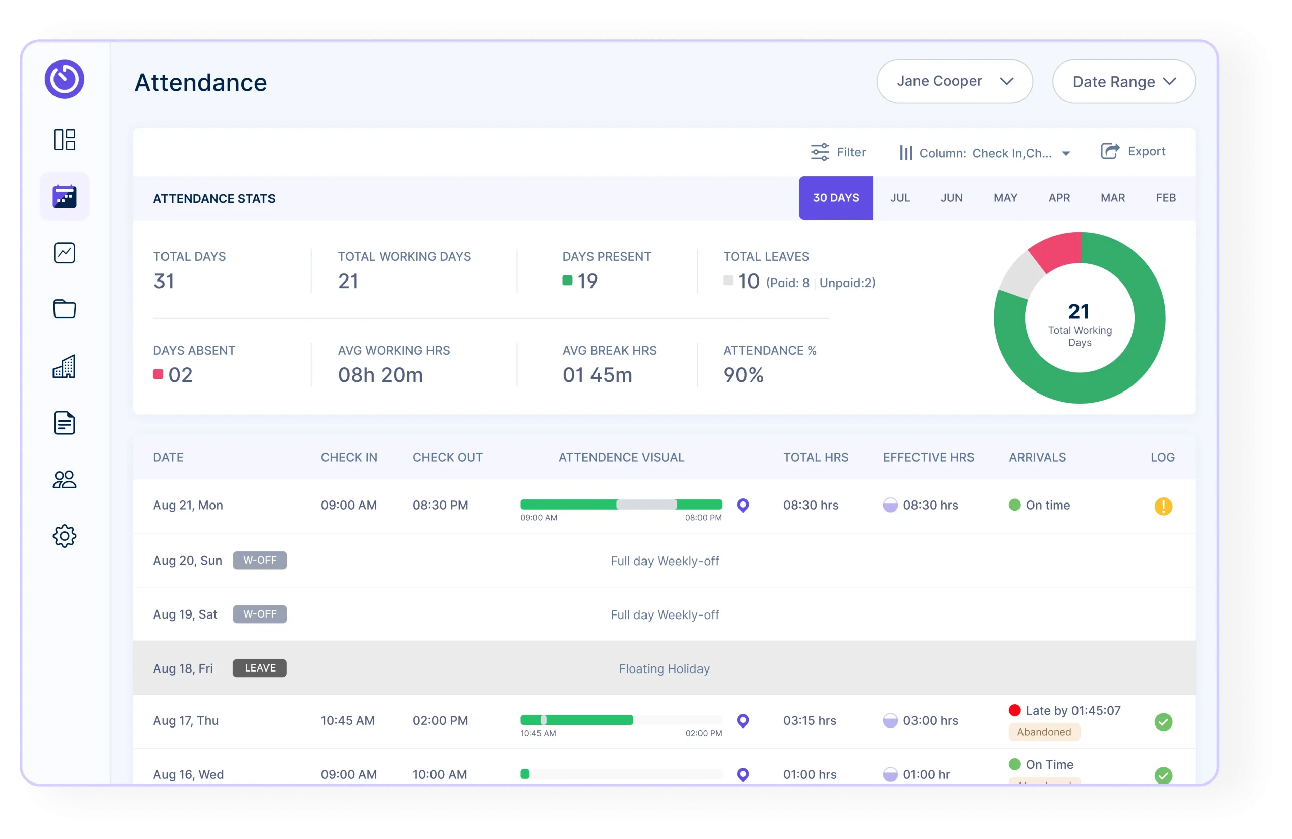 Real-Time Attendance Monitoring