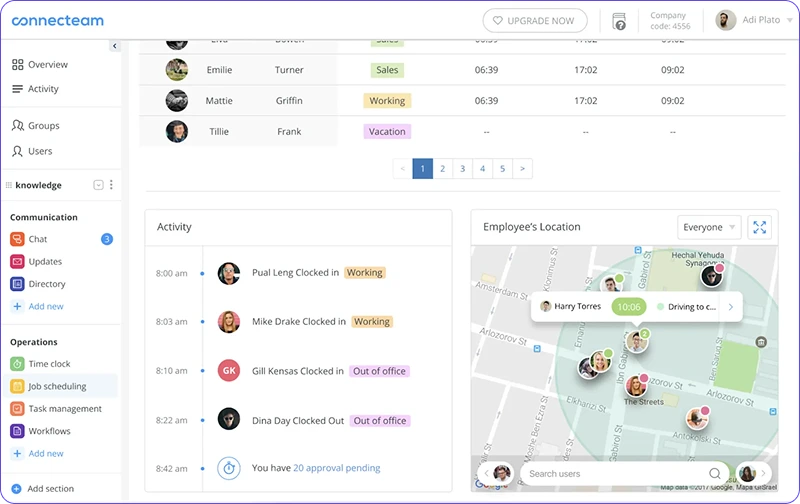 connecteam dashboard