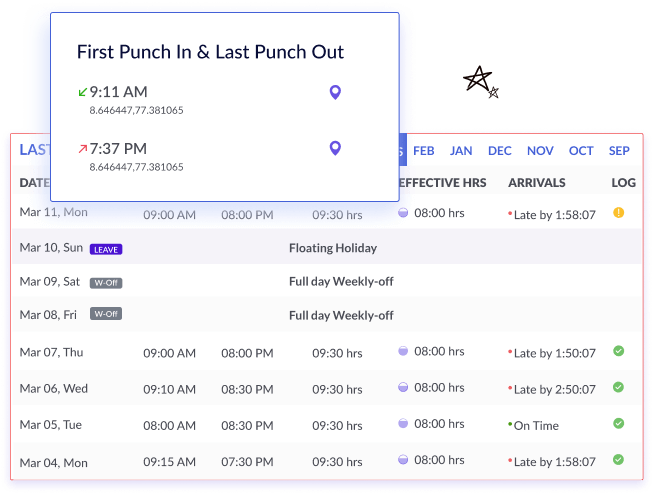 attendance-punch in out