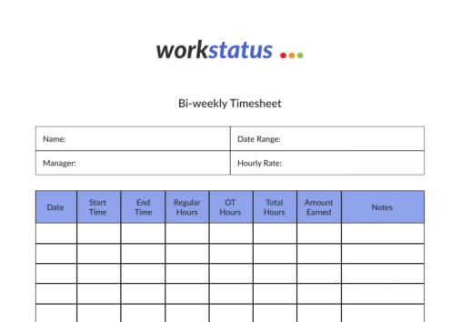 Bi- weekly Timesheet