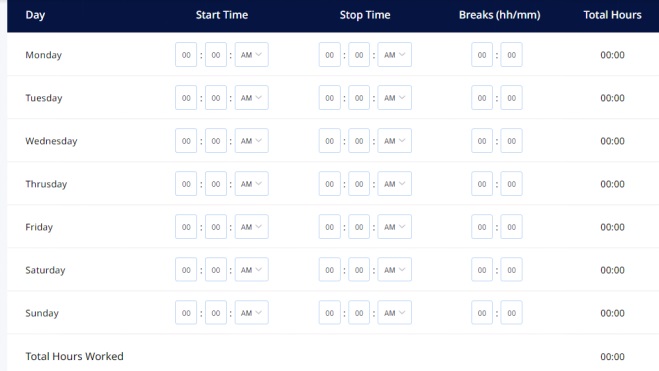 Time Card Calculator