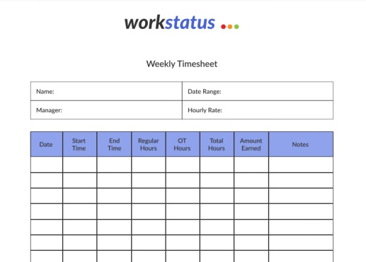 Weekly Timesheet