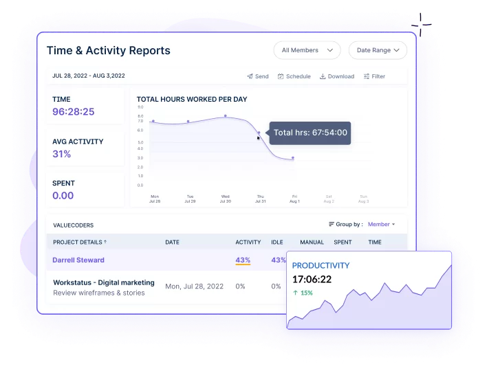 Time and Activity reports